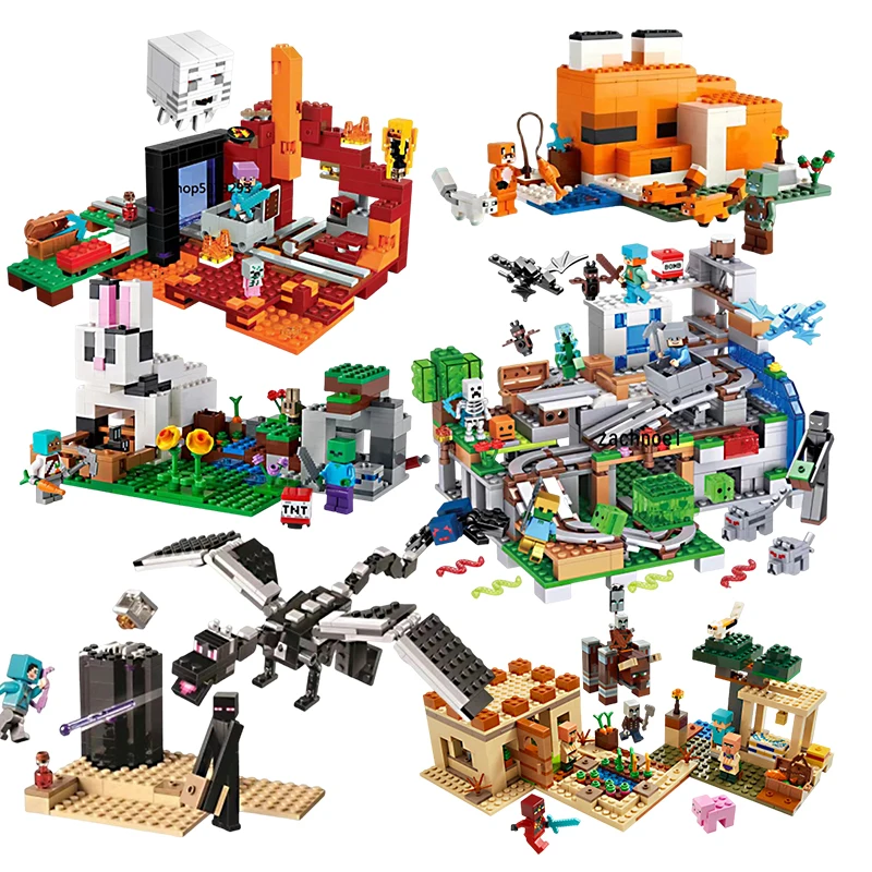 Серия для создания родителей и детей, строительные блоки для темной кампании, совместимые с майнкрафт