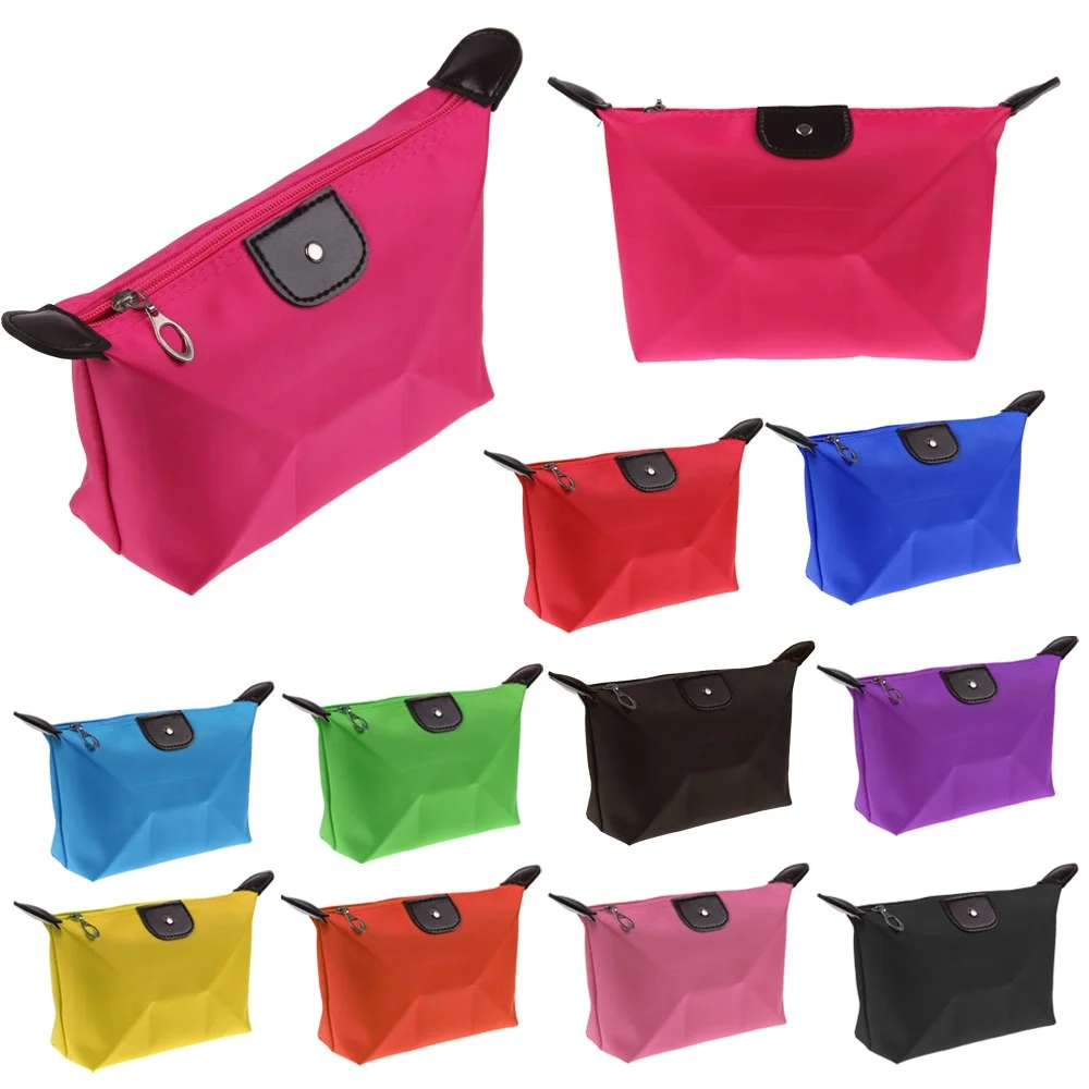 New Convenient and cute cosmetic bag, nylon dumpling cosmetic bag, waterproof storage toilet bag