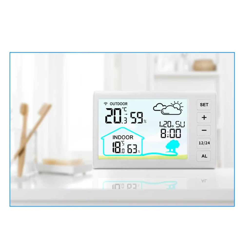 مراقبة المنزل 10.5*5*3.7 سنتيمتر ساعة إلكترونية عن بعد الاستشعار إشارة المسافة 100 متر USB امدادات الطاقة 12 24 ساعة تنسيق