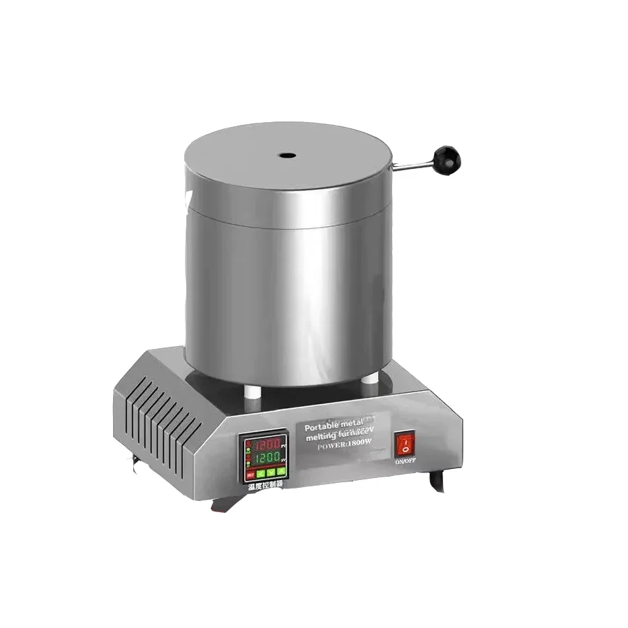 10kg 220V 3300W Electric Metal Melting Furnace Lab Muffle Furnace for Aluminum Gold Copper No Gas Portable Quick Heating & Safe