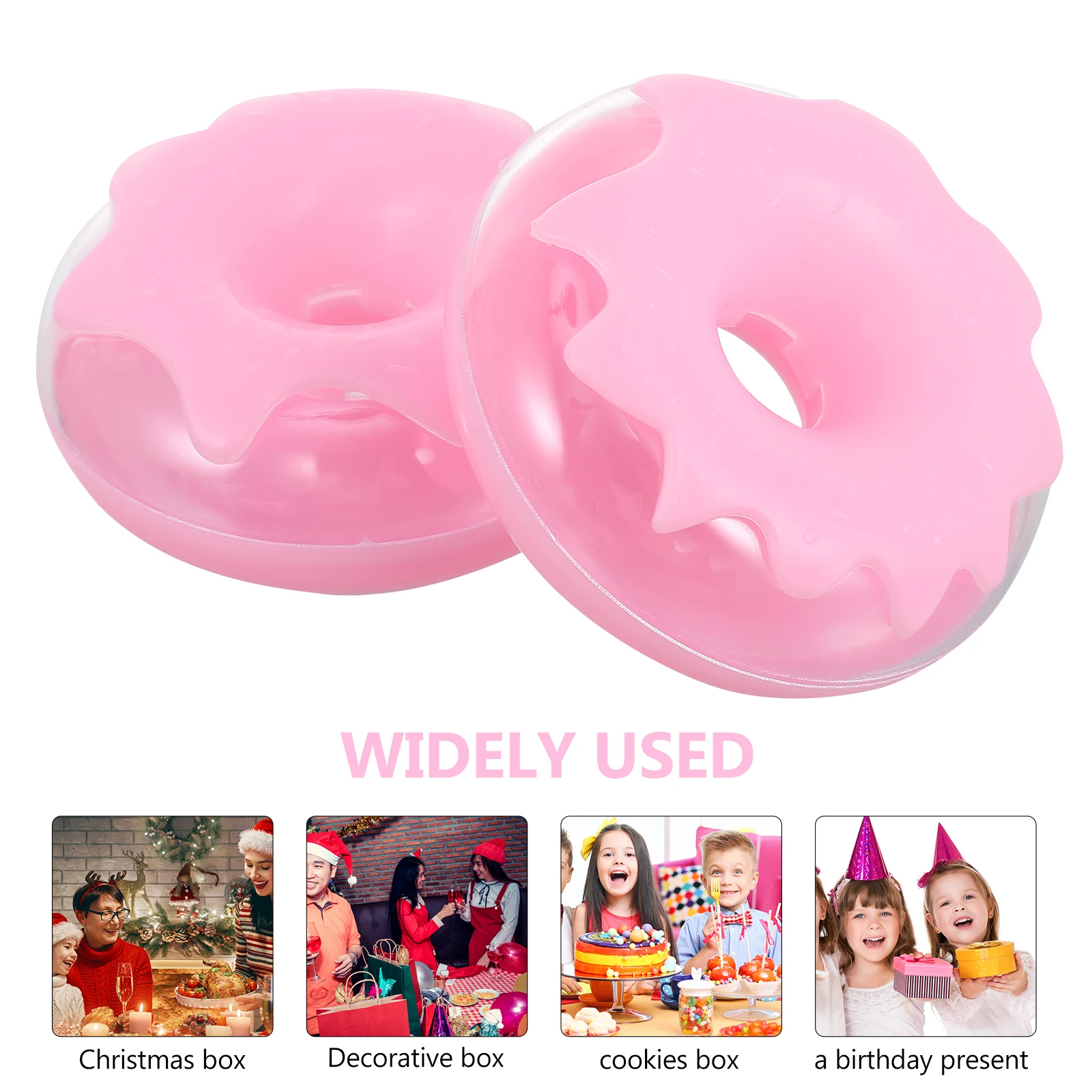 

Delicate Candy Container Plastic Gift Storage Box Biscuit Chocolate Holder Party Wedding Decoration 5Pcs