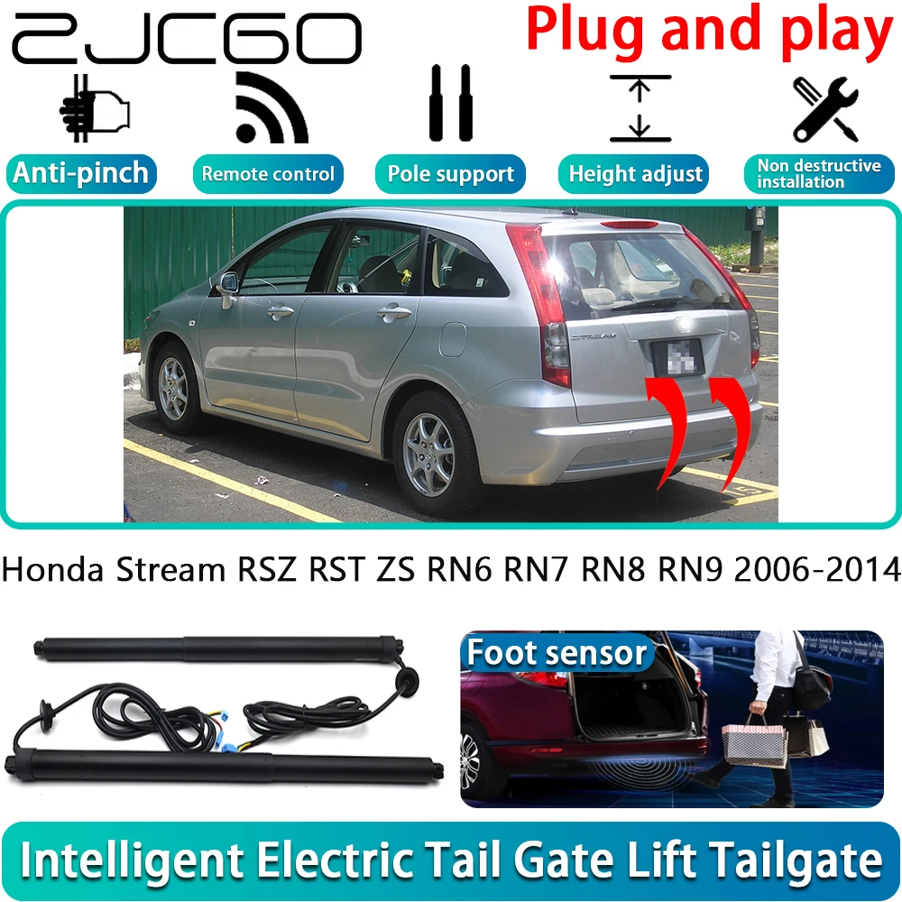 ZJCGO لهوندا ستريم RSZ RST ZS RN6 RN7 RN8 RN9 2006-2014 نظام الباب الخلفي الأوتوماتيكي للباب الخلفي يعمل بالطاقة الكهربائية