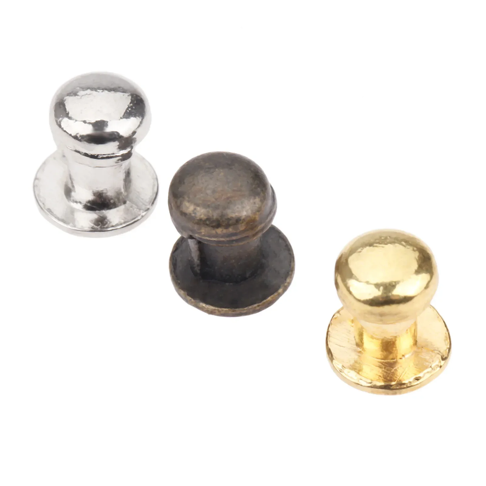 10pcs/set Mini Knobs Small Handles 7mm*10mm Pull Antique Bronze/Silver/Gold Jewelry  Wooden Box Drawer Cabinet Hardware w/screws