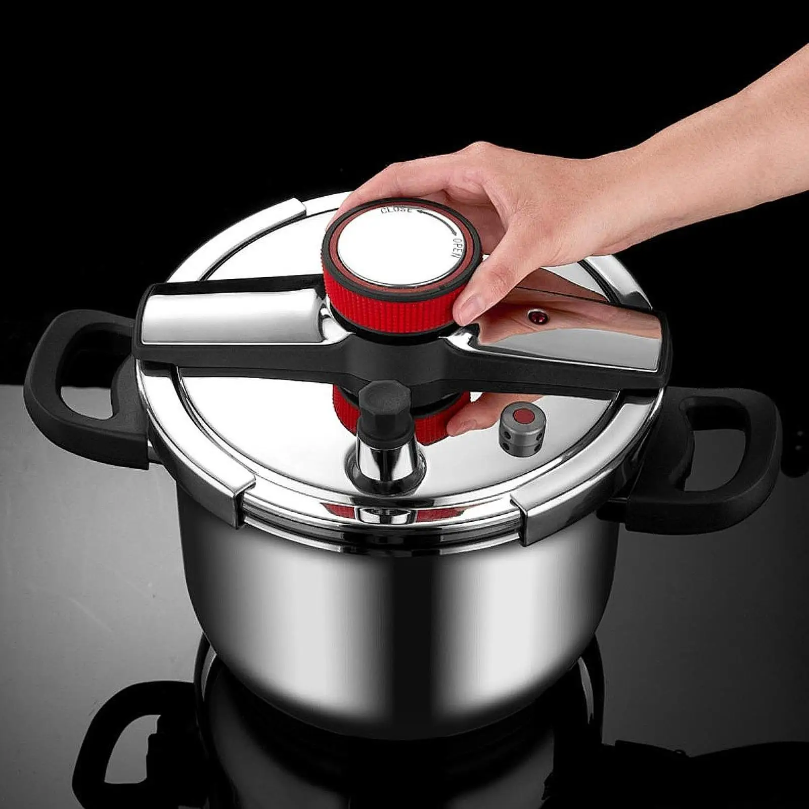 

Stovetop Pressure Cooker Housewarming Gifts Easy Clean Nonstick Practical Soup Pot for Commercial Household Restaurant Kitchen