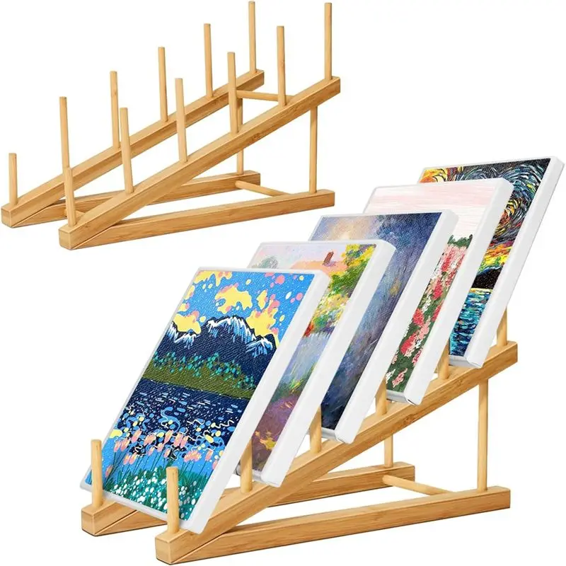 Efficient Small Art Drying Rack, Art Storage Rack,5 Layers Paint Display Rack Storage Stand For Canvas Boards, For Painting Canv
