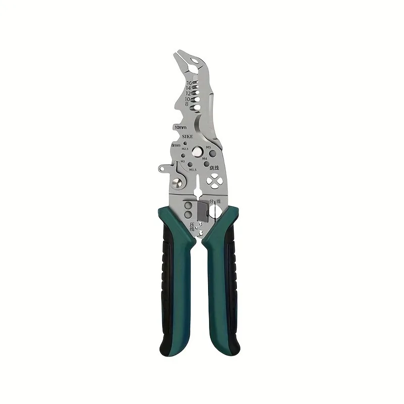 Hardware Tools Wire Stripping Cutters Copper Wire Crimping Clamping Stripping Wire Breaking Peeling Pipe Electrician Pliers