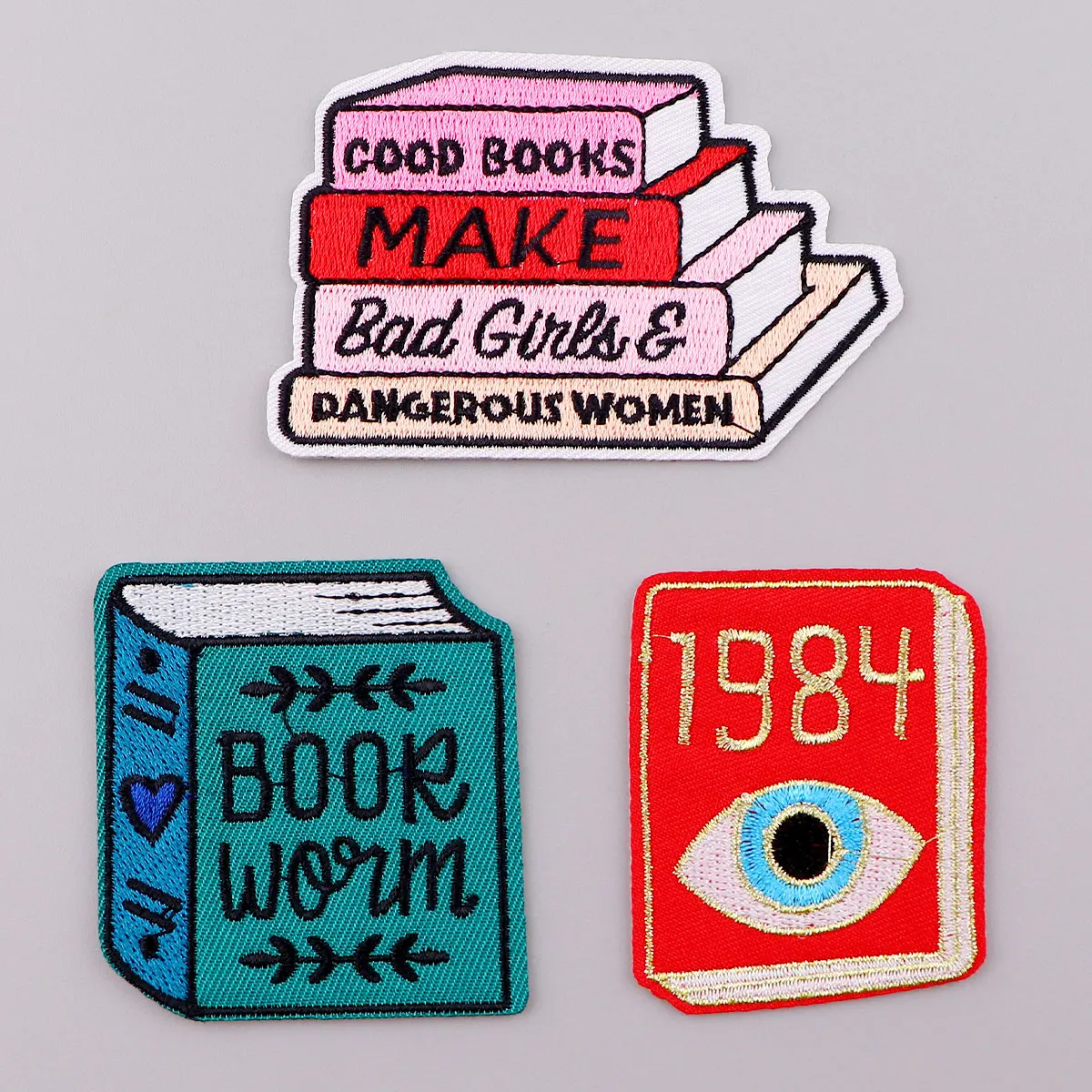 Patch brodé de citations de livre pour vêtements, vestes, Patch thermoadhésif, bricolage, fer sur Patch, accessoires appliqués, autocollant