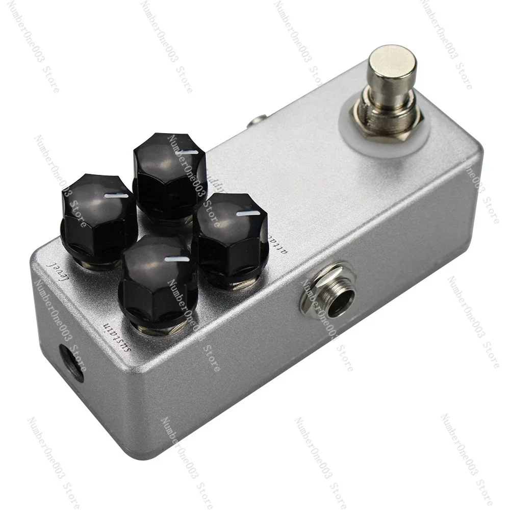 Moskyaudio Effects Processors MINI C4 COMPRESSOR Bass Guitar Effect Pedal Pedaleira for True Bypass Rotate Sustain Attack