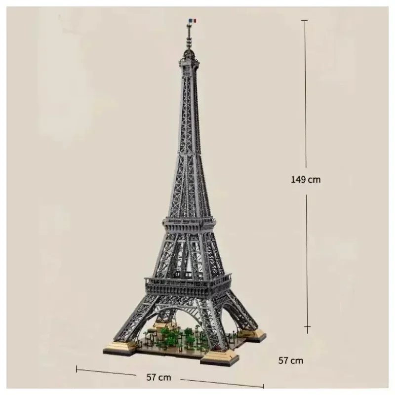 10001 PCS Large 10307 Eiffel Tower Building Blocks Bricks Kids Birthday Christmas Gifts Toy block model DIY assembly toys