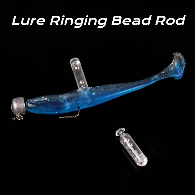 10PCS Lure Bead Vibration Glass Rattle Tube Soft Bait Sounder Lure Stick Bait Rattle Tube Fittings Fishing Bass Mandarin Fish