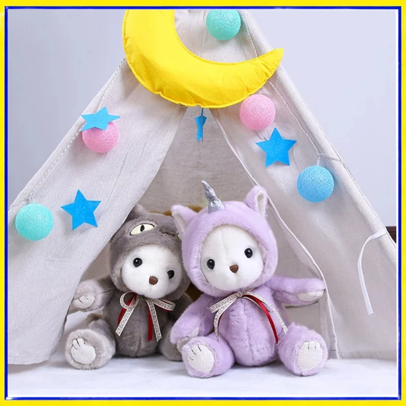 

Hugs Baby Handmade Teddy Bear Plush Toy In Unicorn Costume Soft Stuffed Animal Doll With Gift Box For Girls Birthday Present