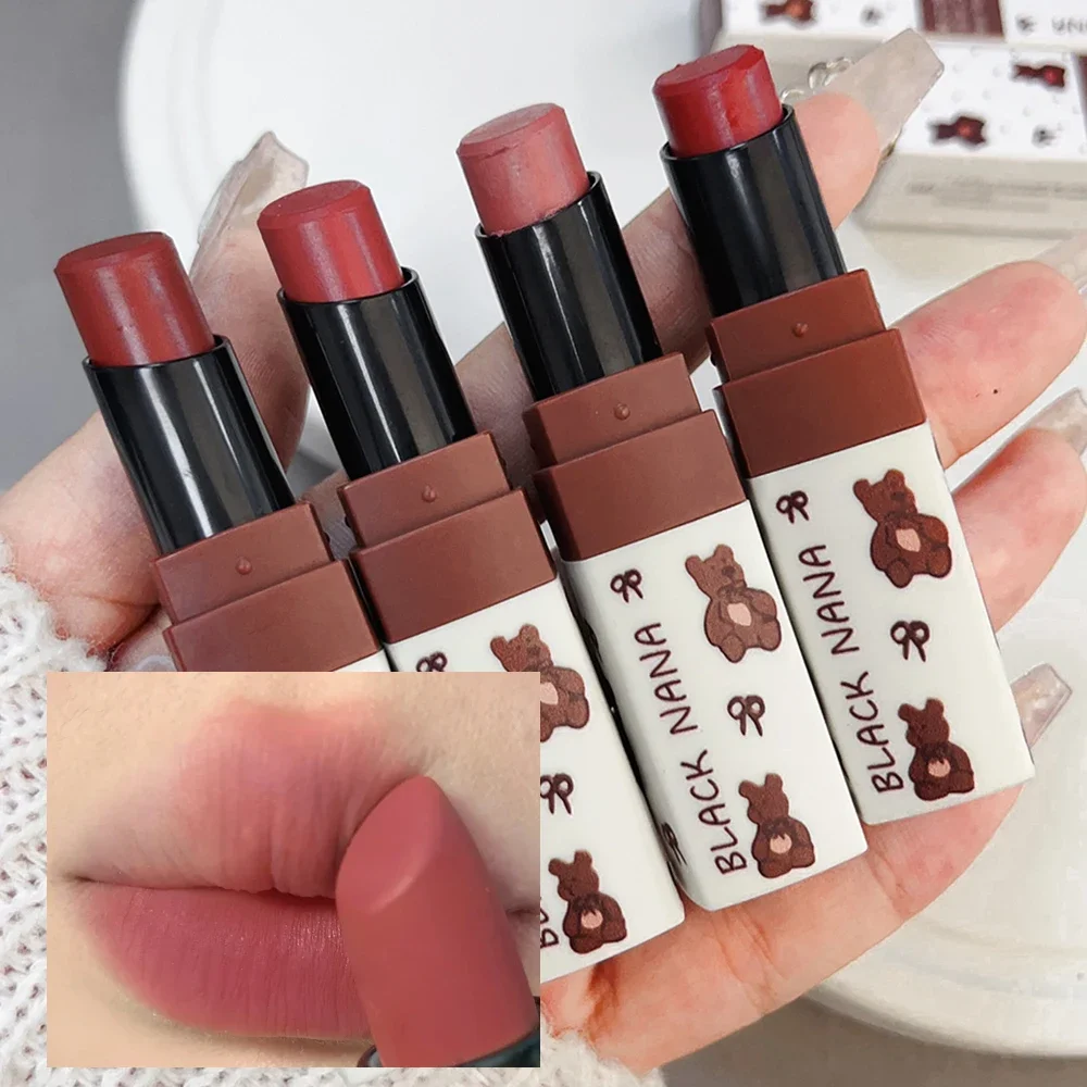 Rose rosa braun matte Lippenstifte wasserdicht Samt dauerhafte nackte rote Kaffee braun feuchtigkeit spendende Lip gloss nicht leicht zu verblassen Make-up