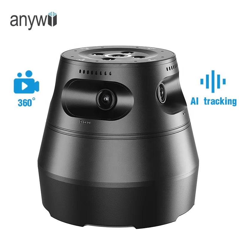 Anywii 360 panorama camera global auto tracking camera auto-tracking conference camera ai webcam