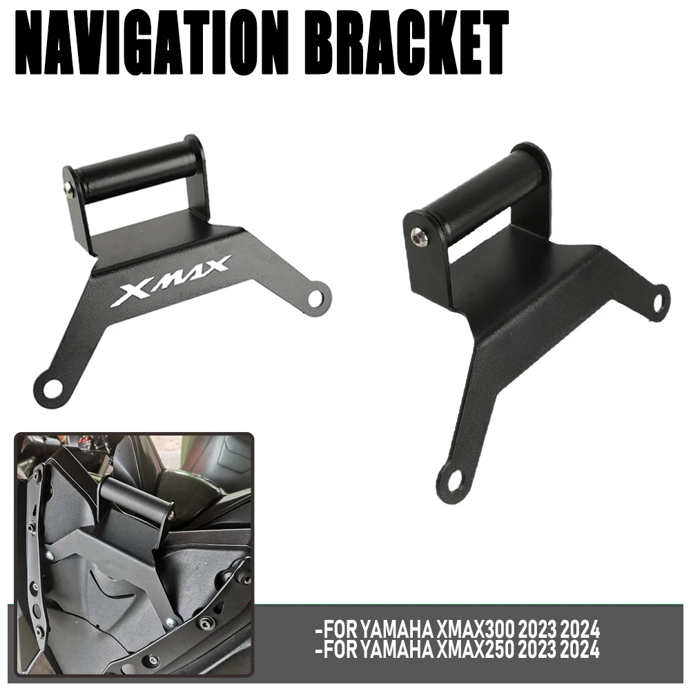 

For Yamaha XMAX300 XMAX250 2023 2024 Motorcycle Modified Accessories 22MM CNC Adjustable Mobile Phone GPS Navigation Bracket