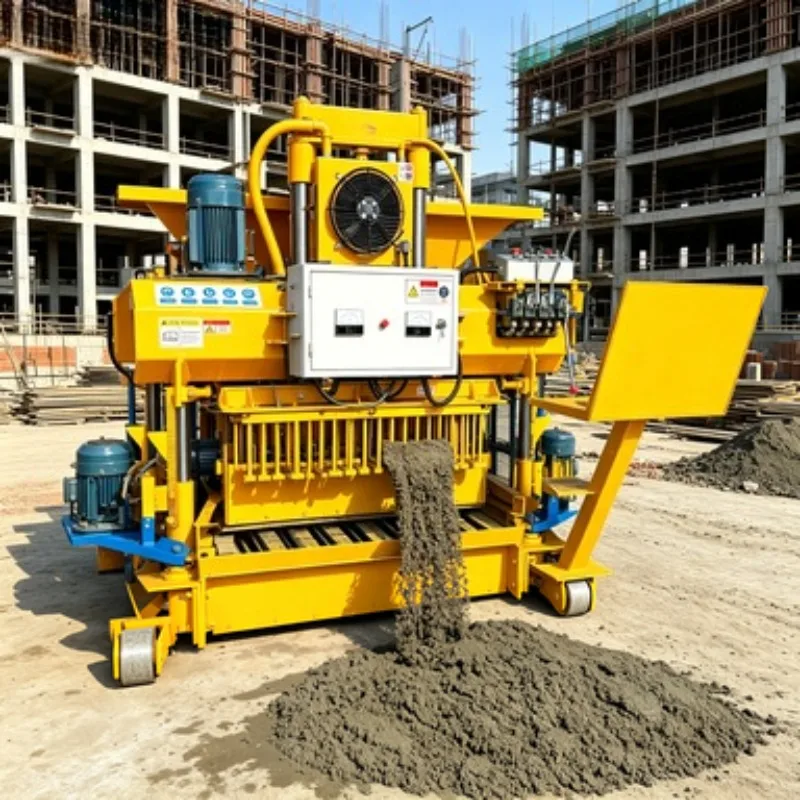 

QT4-24 Strong Vibration Big Capacity Concrete Hollow and Solid and Paver and Curbstone Block Machine Manufacturer
