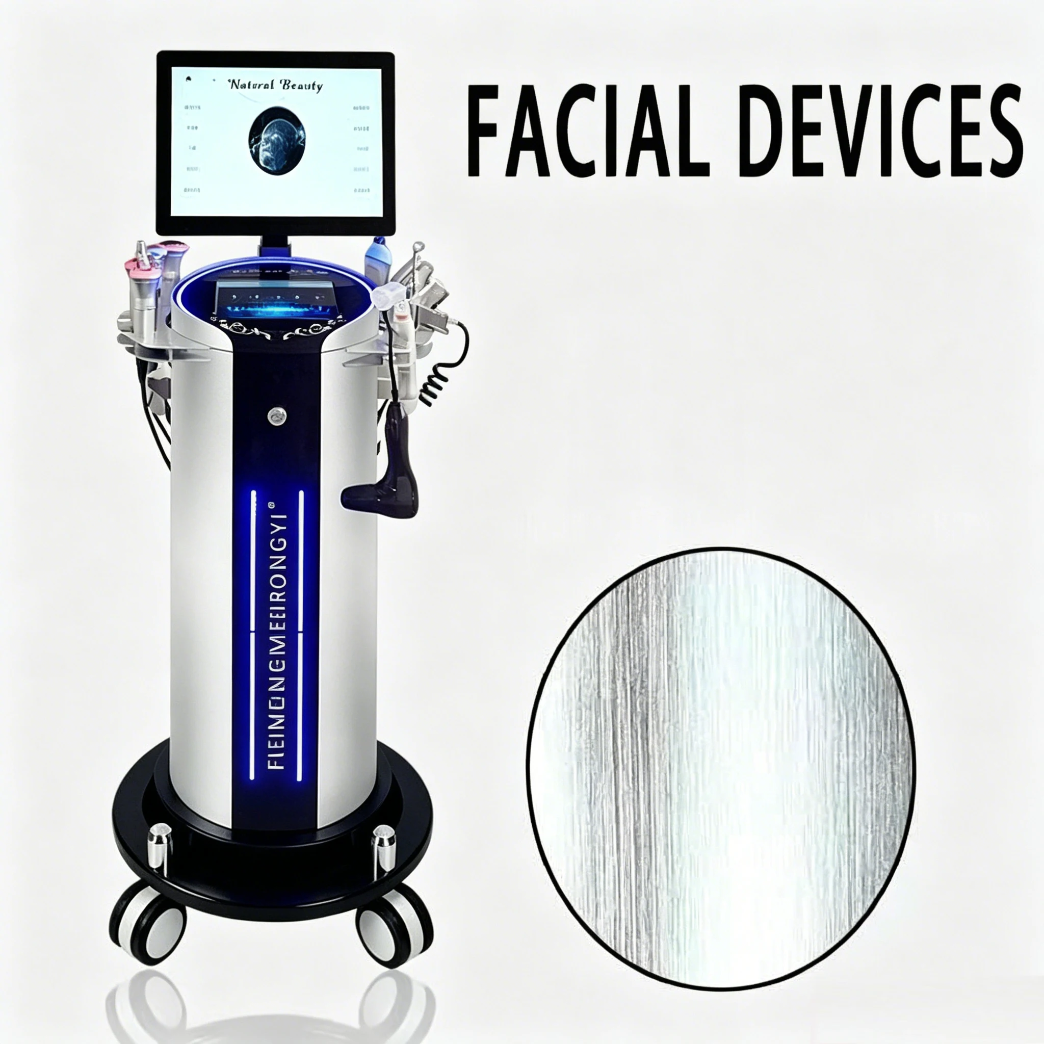 New Skin Management Device, Fourth Generation Large Bubble Metal Case Facial Detection And Care Device, Pore Cleaning