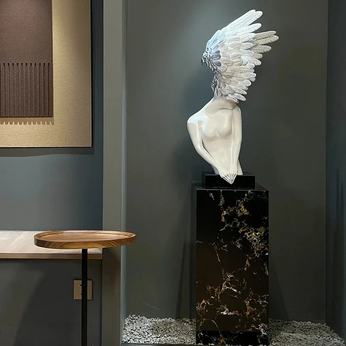 Creativo di lusso arte figura scultura ornamento angelo lobby dell'hotel