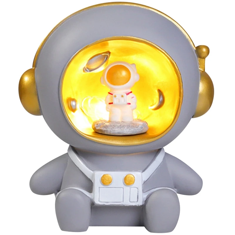 

New Astronaut Creative Night Light Vinyl Accessories Light Creative Home Decor Light Piggy Bank For Children Baby Gift