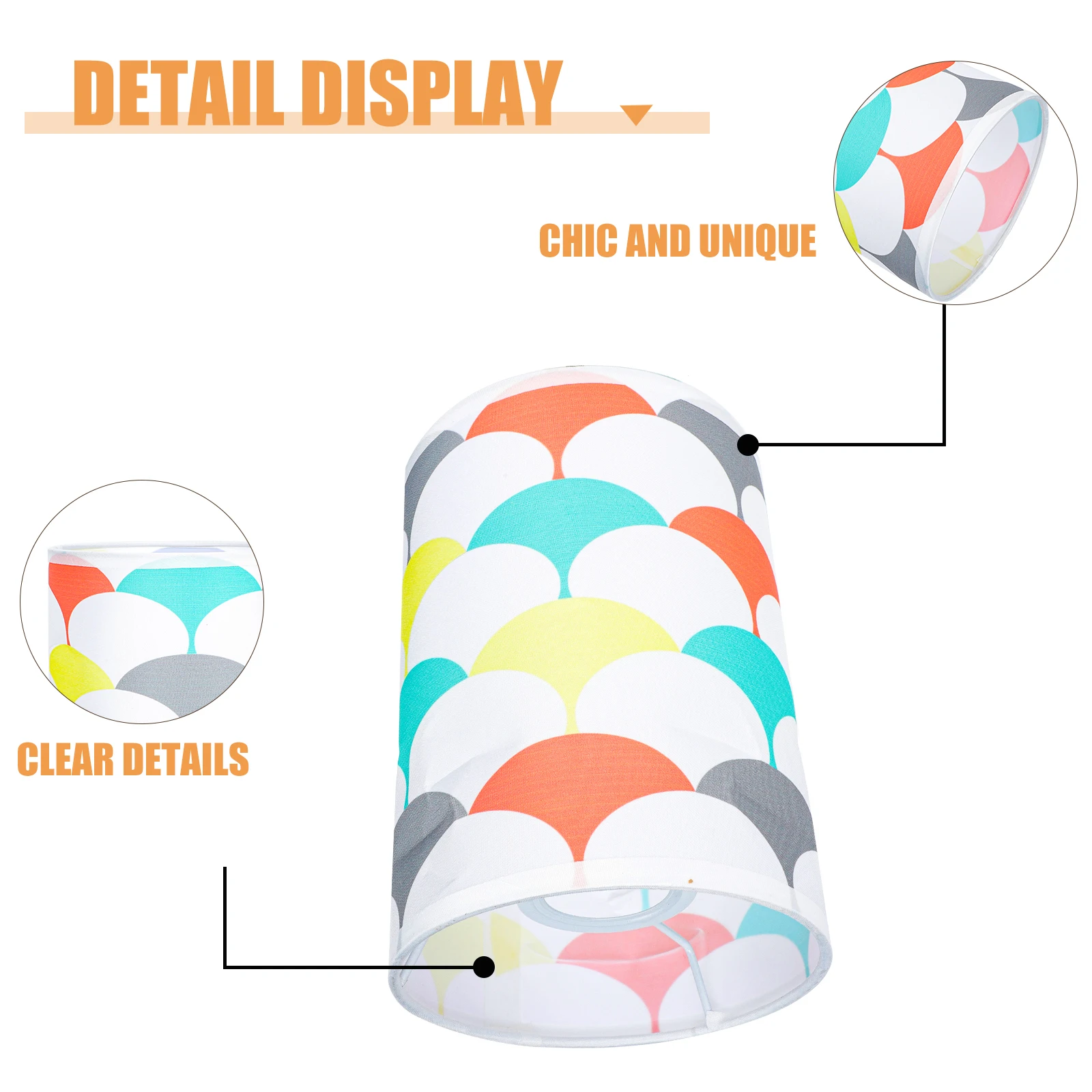 

Woven Fabric Lampshade Table Lamp Cover Indoor Light Shade Home Decor Modern Style Easy Detachable Long Lasting Cloth Metal