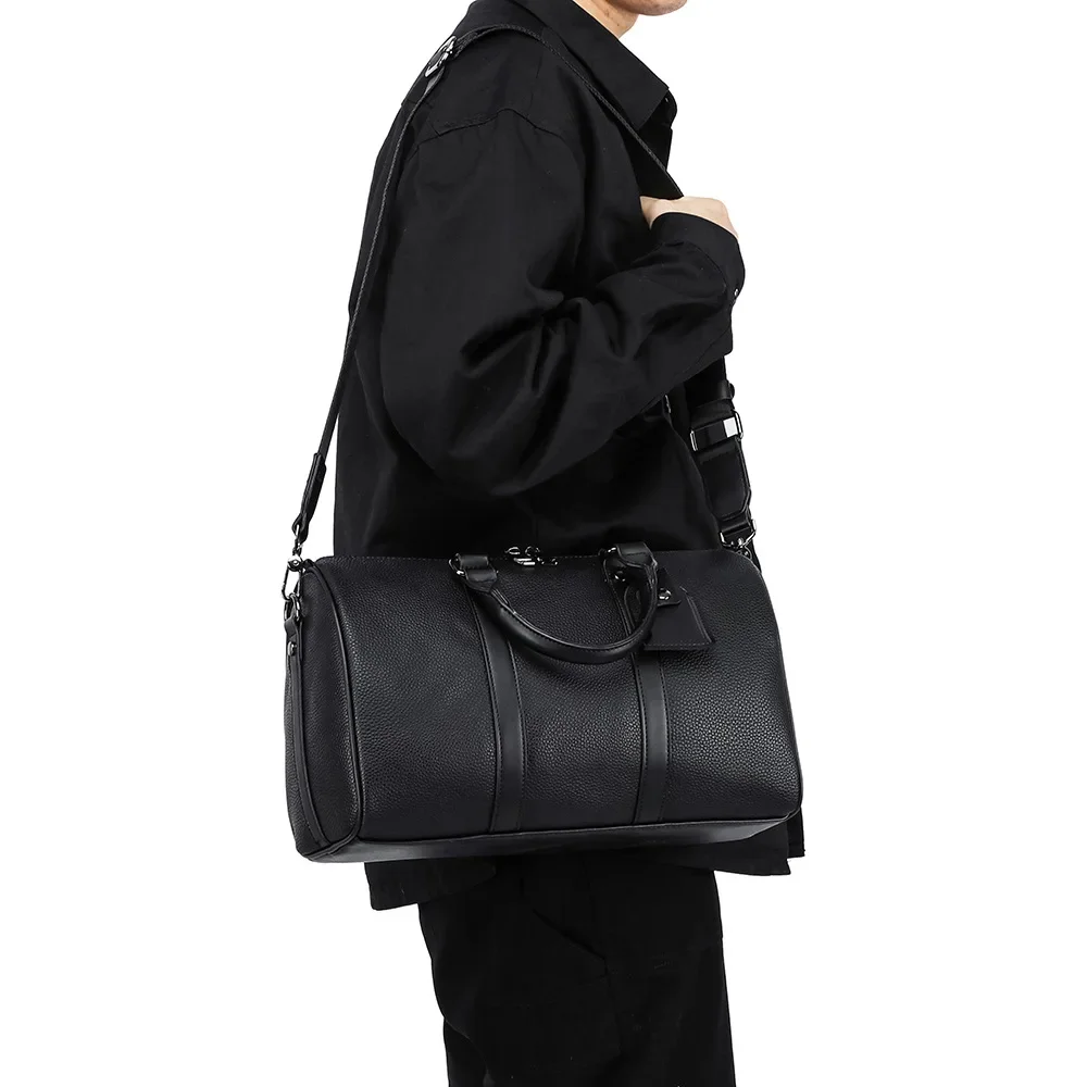 Luxus herren Umhängetasche Große Kapazität Kissen Handtasche Männer Umhängetaschen Mode Plaid Gedruckt Schulter Tasche Männliche Handtaschen – Detail 5