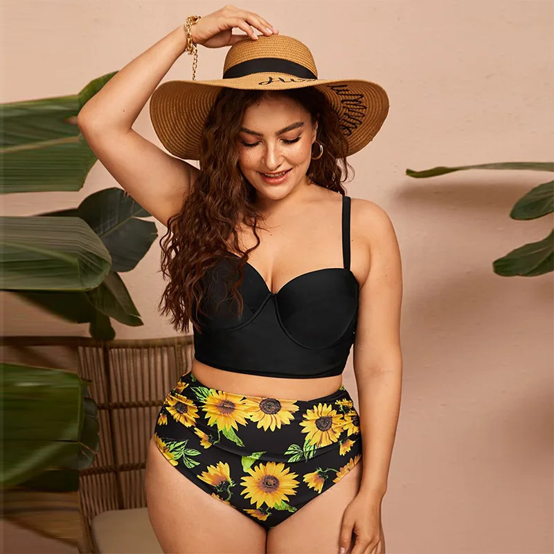 

Beach Sexy Solid Women Bikini Low Neck Gathering Halter Backless High Waist Female Swinsuit 2024 Summer Trendy Fashion Swimwear