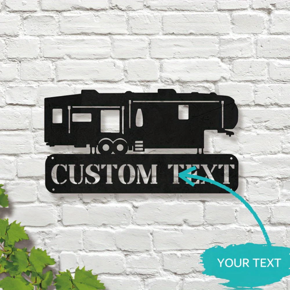 

Exclusive Tailored 5th Wheel Camper Metal Sign Personalized RV Decor Ideal Gift for Outdoor Enthusiasts To Beautify Rooms