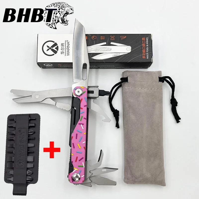 

BHBT 11 in 1 Mini Multitool Folding EDC Outdoor Scissors Screwdriver Multi-functional Combination Tool For Camping And Hiking