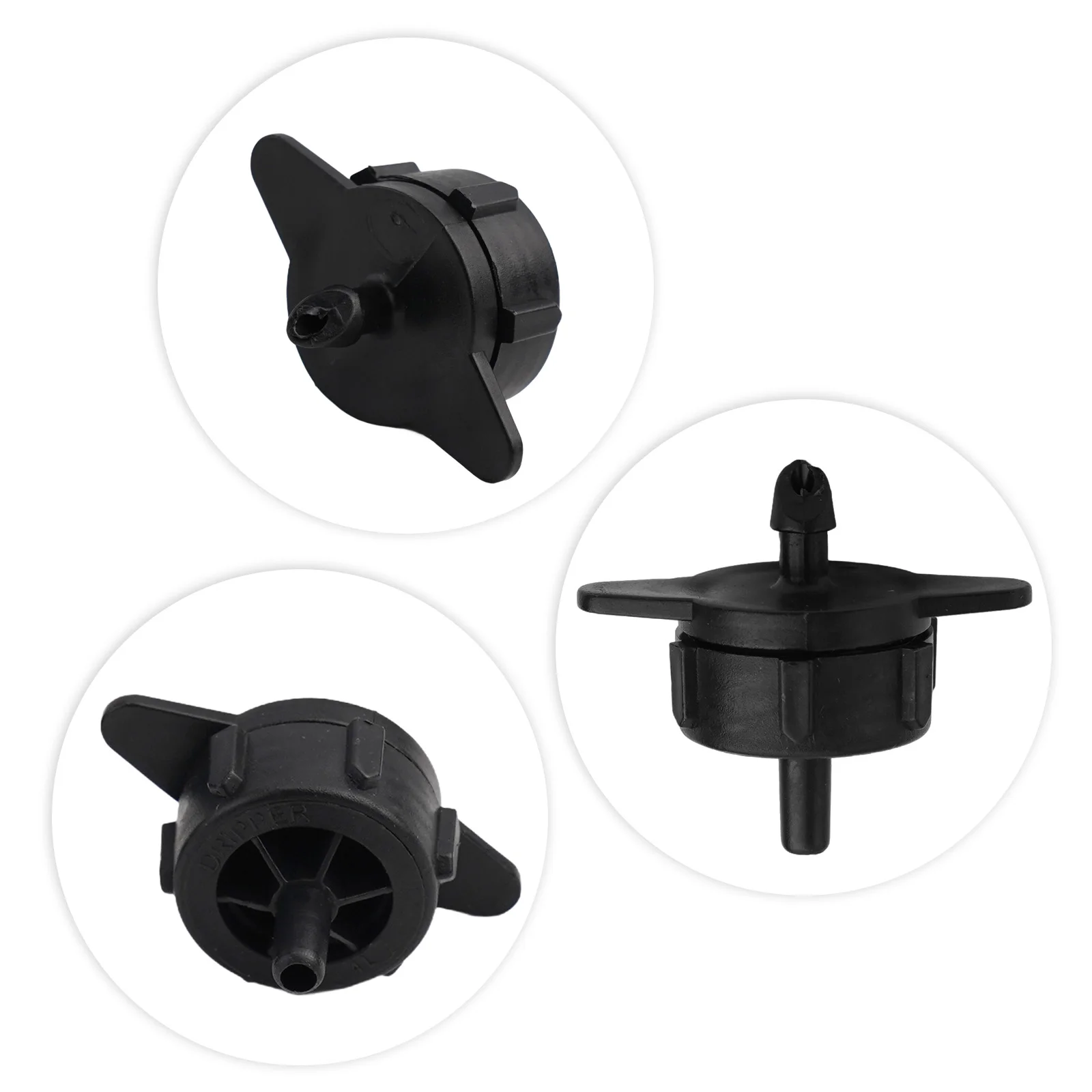100x Pressure Compensating Drippers for Irrigation Systems Featuring 2L/H 4L/H 8L/H Flow Rate Options for Water Efficiency