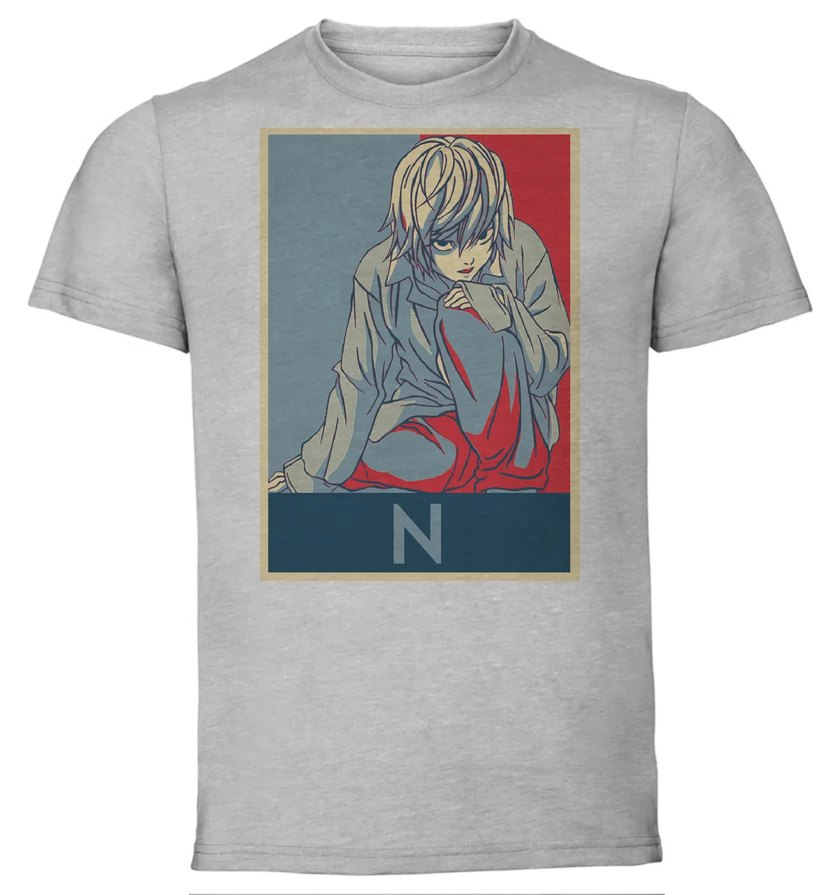 

T-Shirt Unisex Grey Propaganda Death Note Near