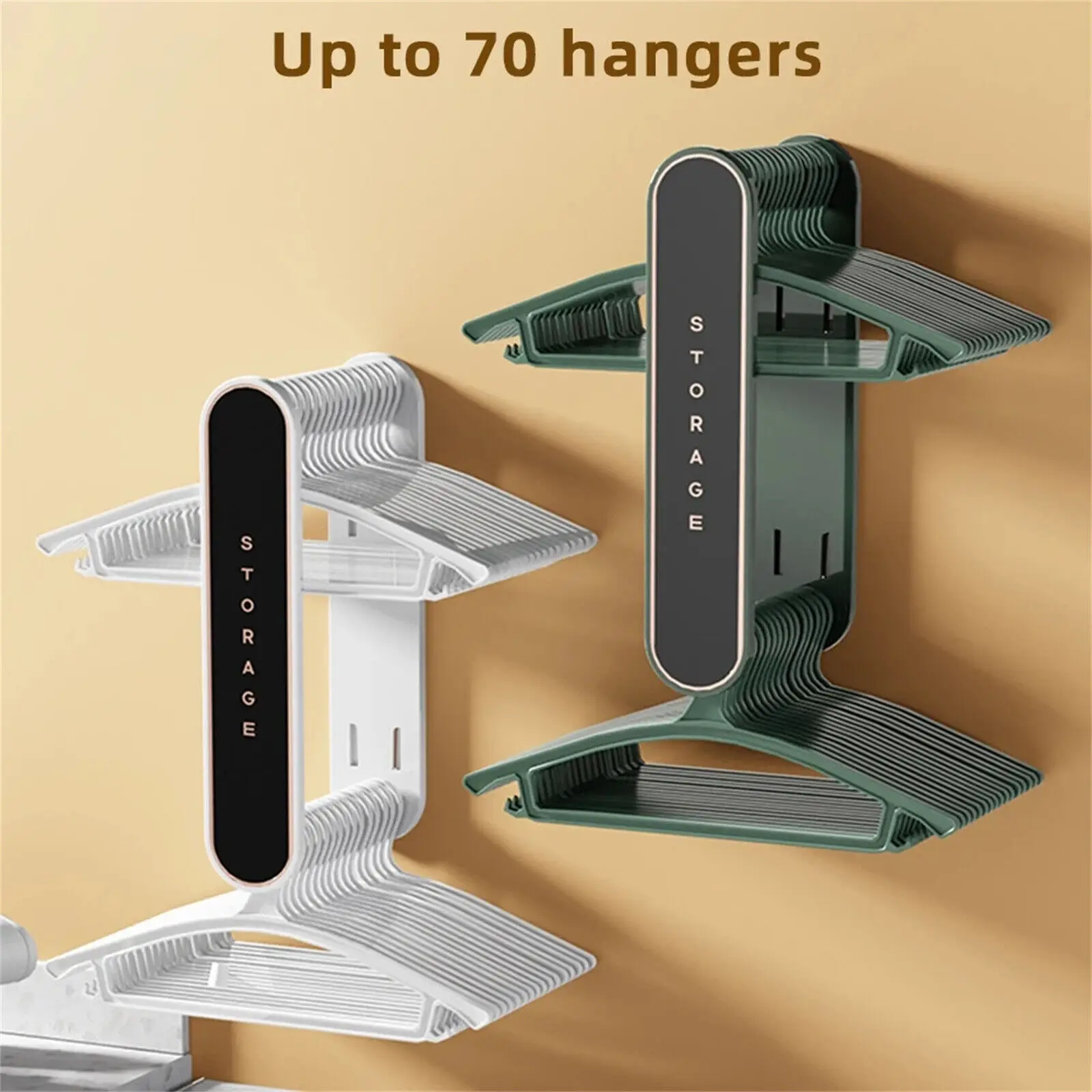 Retractable Clothes Drying Rack Organizer Foldable No Punching Wall-Mounted Clothes Hanger Holder Balcony Clothes Hanger Stacker