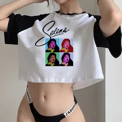 Selena Quintanilla trashy fairy grunge  aesthetic crop top girl goth streetwear  fairycore graphic  tshirt