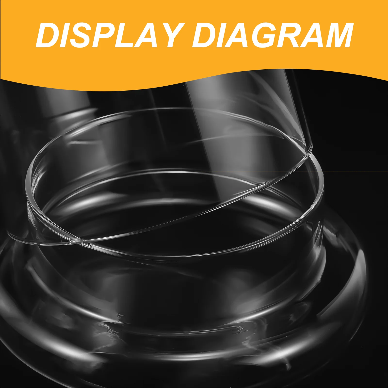 

Clear Glass Dome Cloche Bell Jar Micro Landscape Accessory Transparent Bottle Desk Terrarium Micro Landscape Accessory