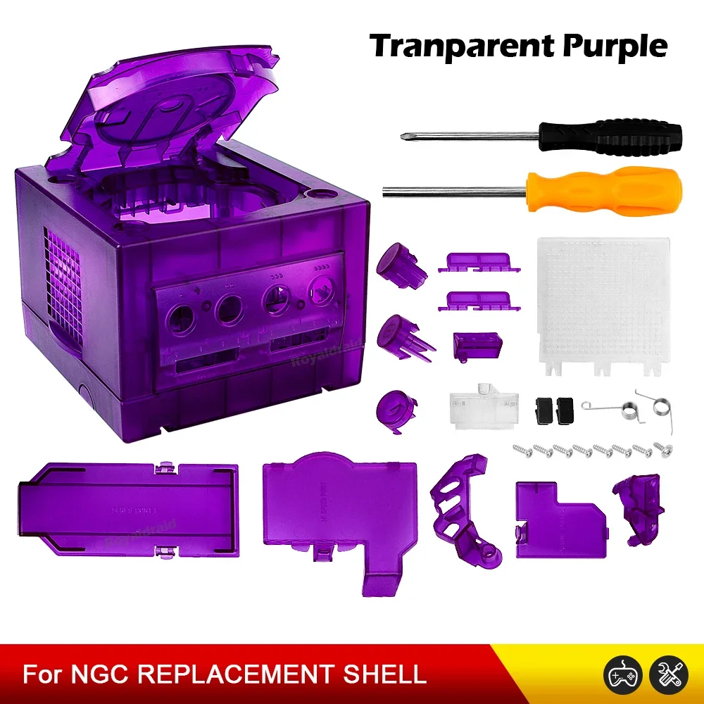 NEUE 6 CLORS Für Gamecube NGC Ersatz Shell Transparent Fall für Gamecube NGC GC Spielkonsole DOL-101/DOL-001 Dropshipping – Detail 11
