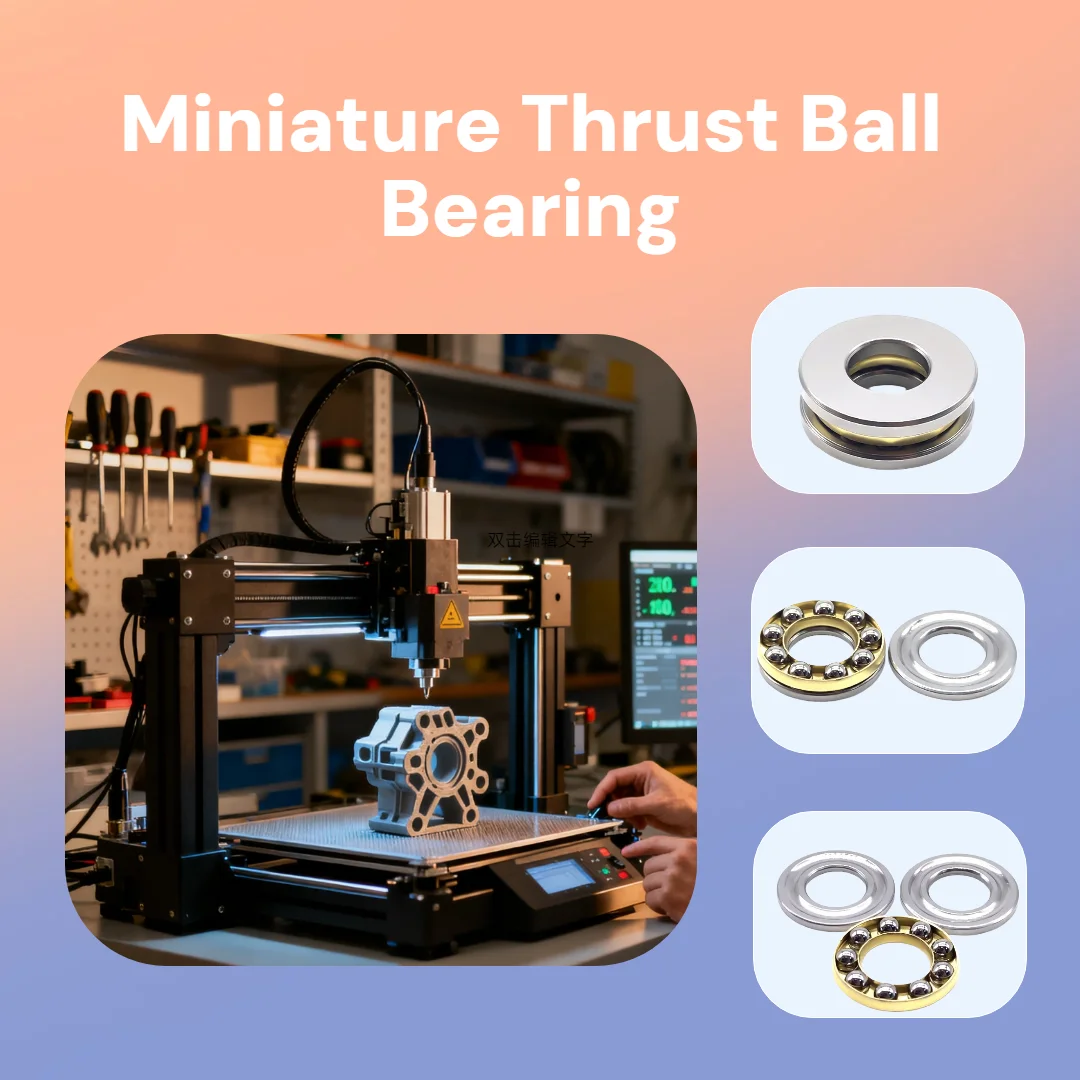 

10PCS 3x8x3.5 4X9X4 5x10x4 5x12x4 6x12x4.5 8X16X5 8x19x7 Miniature Thrust Ball Bearing 3D Printer Min Axial Ball Bearings