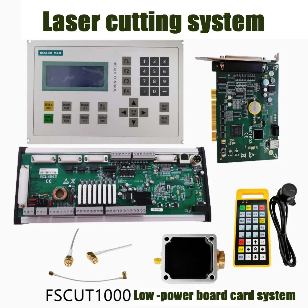 

FSCUT2000 Laser Cutting System Set BCS100 Height Controller+PCI Controller Card+Amplifier+Board Cable+Wireless Remote Control