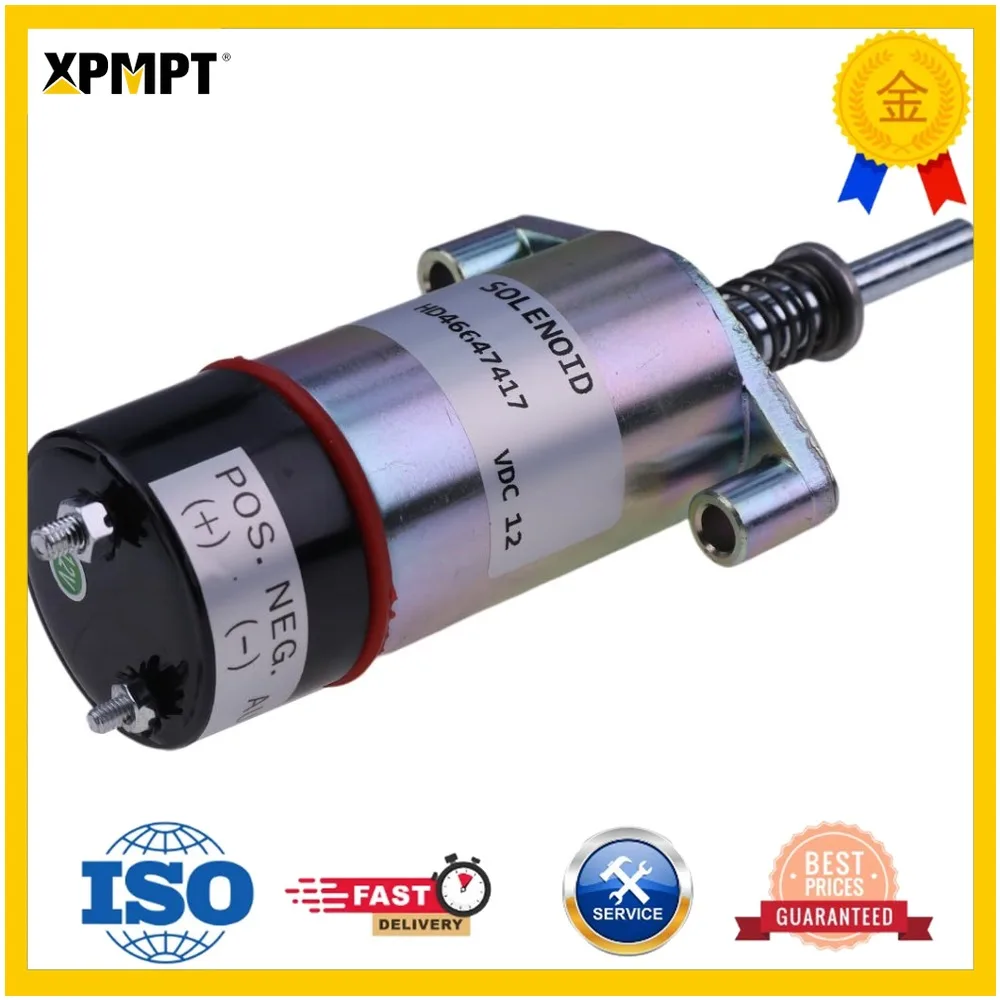 Fuel Shutoff Solenoid 8C9986 1255773 For Cat 3304 3306B 3406B Engine 12V Replacement Part