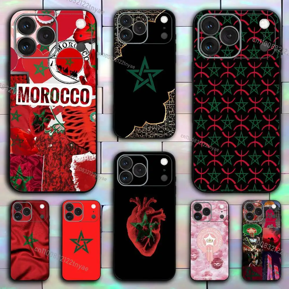 

Cool Morocco Flag Phone Case For iPhone 17,16e,16,ProMax,15,14,Plus,13,12,Mini,11,Pro Shockproof Silicone Back Cover