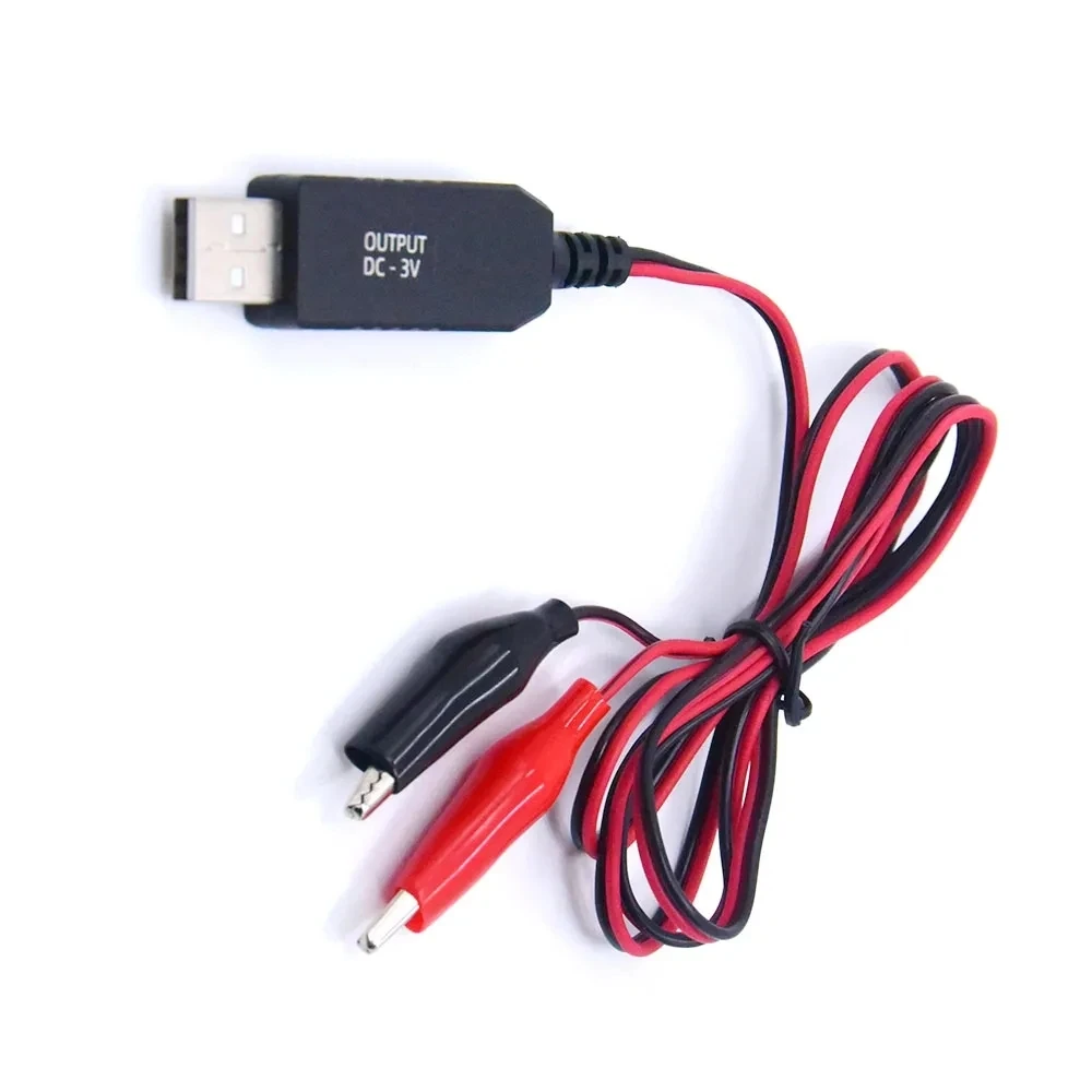 USB 5V to 3V Clip Cable Power Adapter Cord AA AAA LR3 LR6 Battery Eliminator Converter For Games Remote Control Toys