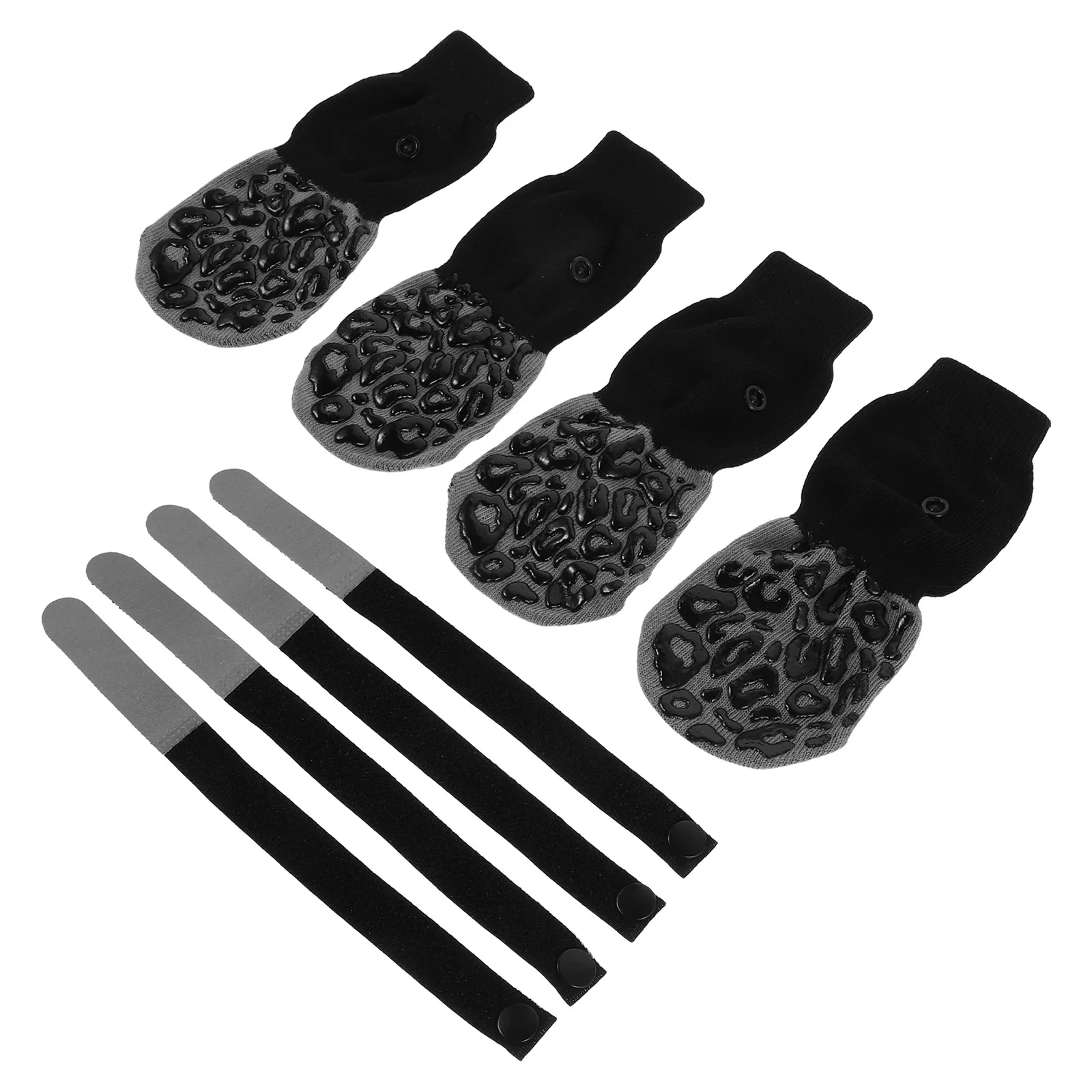 

4Pcs Anti Slip Dog Socks Non Skid Paw Gripper for Hardwood Floors Quiet Indoor Outdoor Pet Protection Socks Easy to Wear