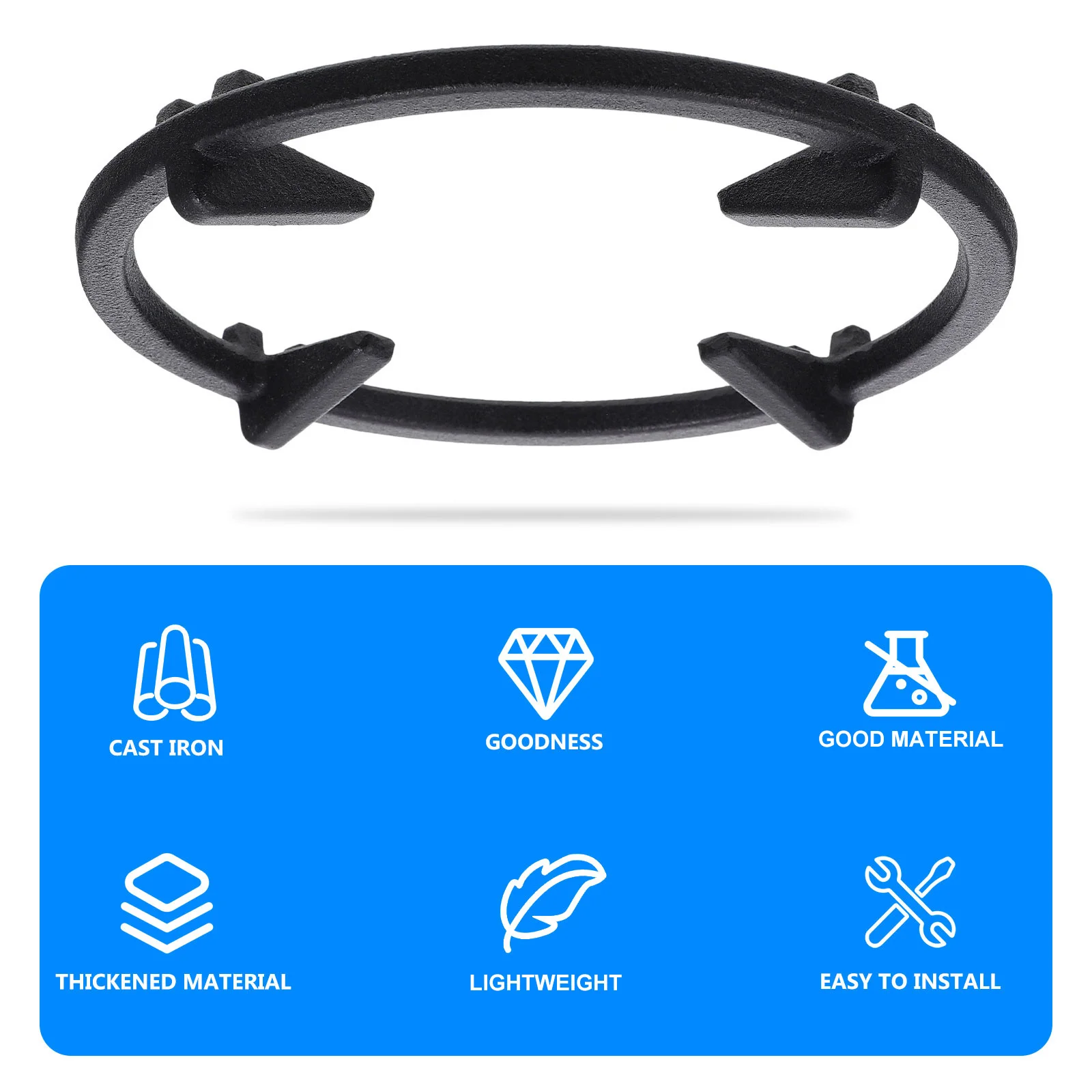 

1Pcs Gas Stove Rack Non-Slip Cast Iron Wok Even Heat Pan Holder Kitchen Stove Accessories