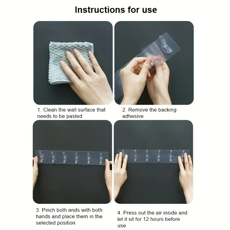 Baby Clear Hooks: No Trace, Strong Hold - usage example
