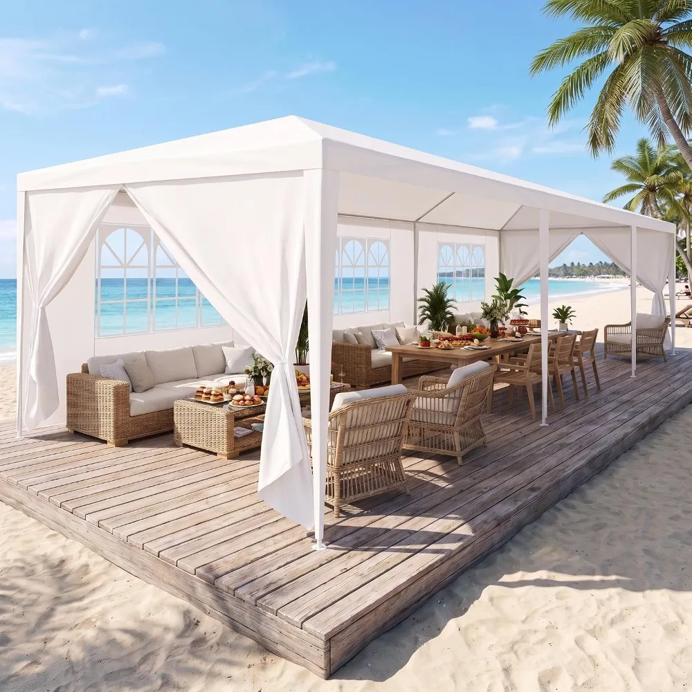 10x30FT Party Tent Outdoor Canopy Tent for Parties Wedding Events Commercial Patio Gazebo Pavilion
