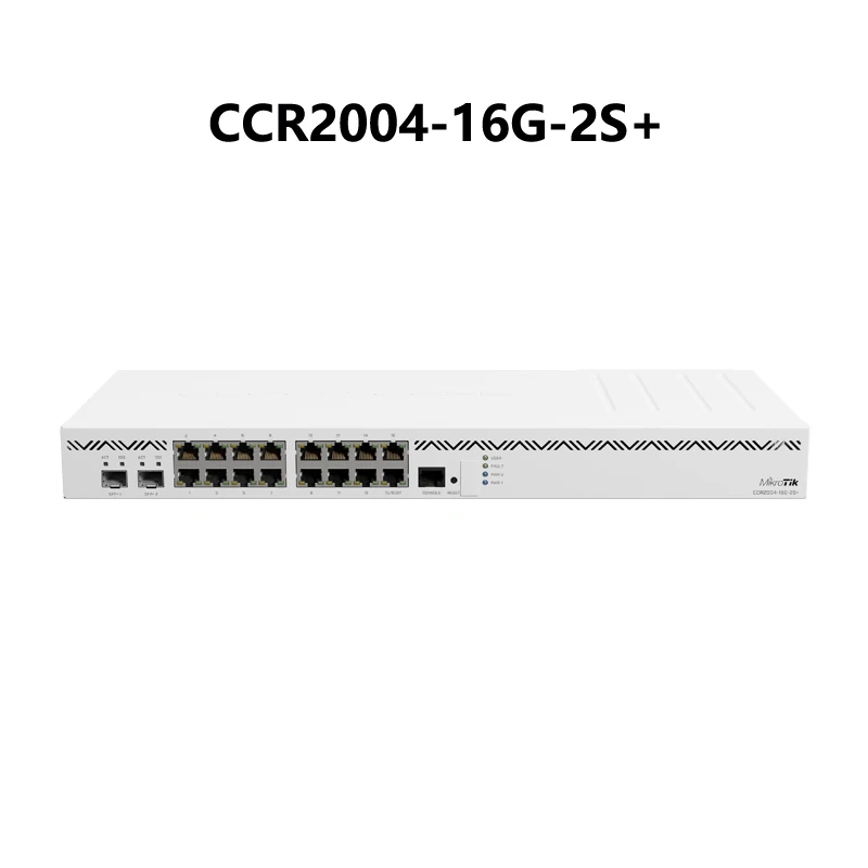 

Mikrotik CCR2004-16G-2S+ or CCR2004-16G-2S+PC, CCR2004 Series Router 16x Gigabit Ethernet Ports, 2x10G SFP+ Cages