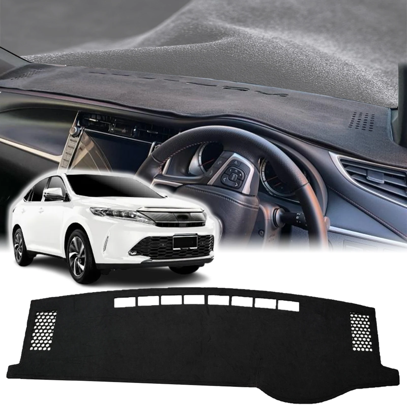 

fit for Toyota Harrier XU60 2013 2014 2015 2016-2020 Dashmat DashMat Sunshade Dashboard Cover Pad Protective Carpet Accessories