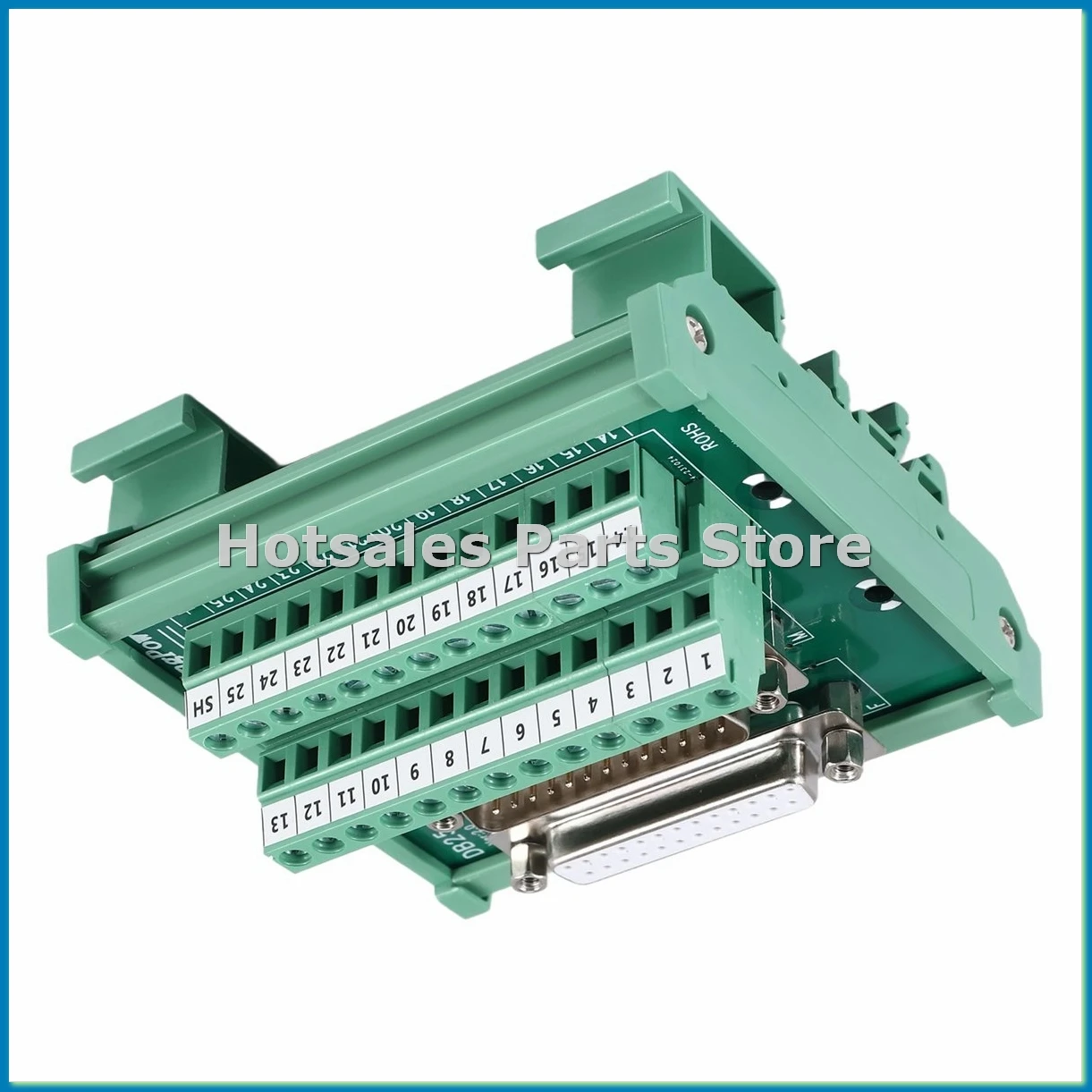 DB25 DIN Rail Mount Interface Module Male/Female Connector Breakout Board-A10G