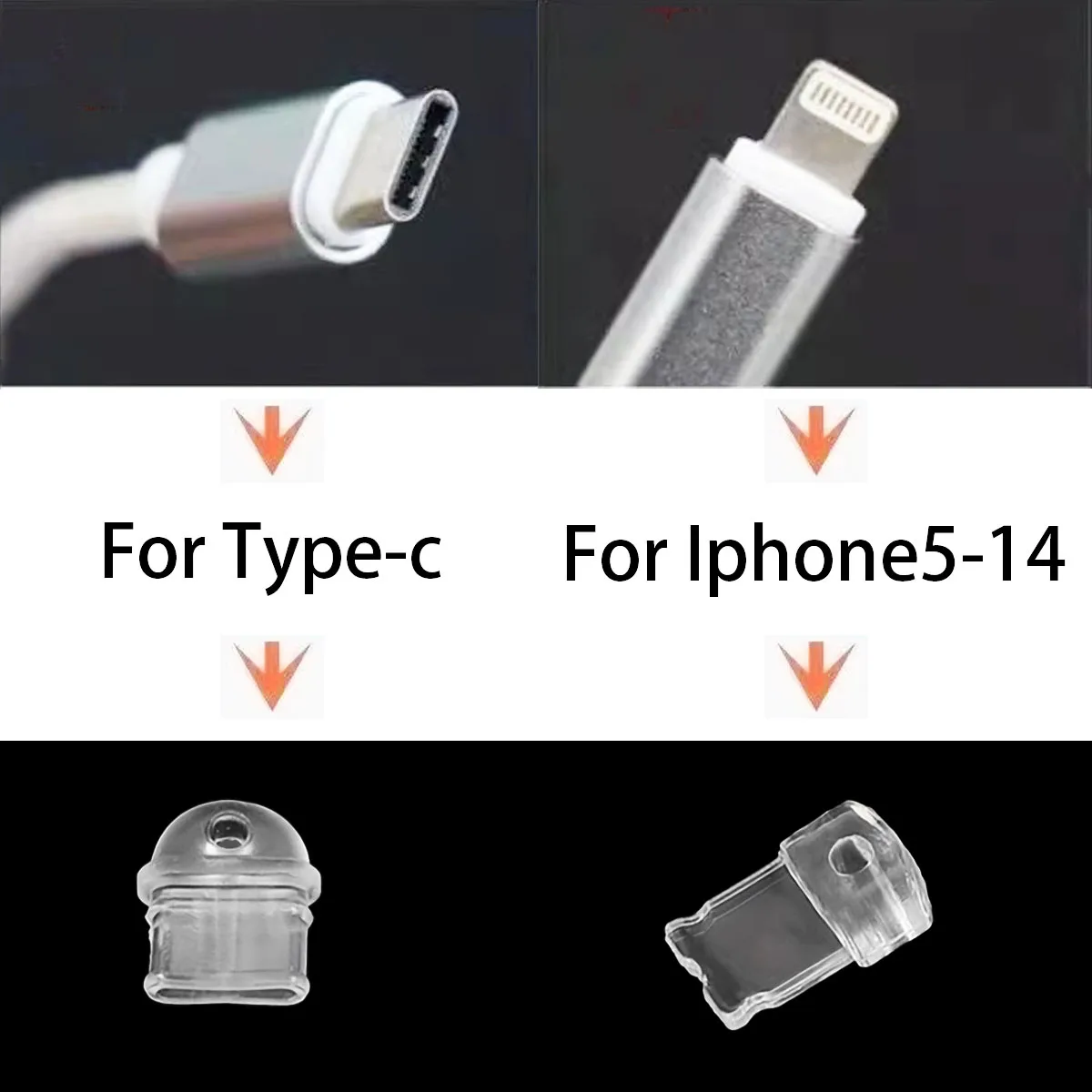 جميل كريستال الخماسي الهاتف الغبار التوصيل قلادة اكسسوارات الديكور آيفون نوع-c ميناء الغبار التوصيل المياه الماس