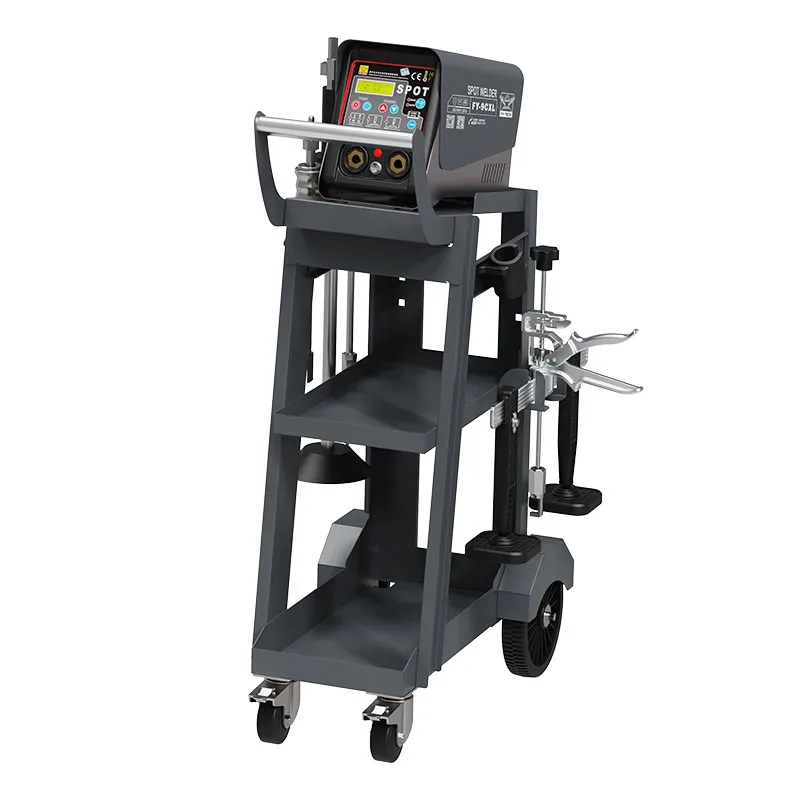 

Новое оборудование BAOHUA для точного ремонта кузовных деталей автомобилей, подходит для вытягивания вмятин на стальном кузове автомобиля.