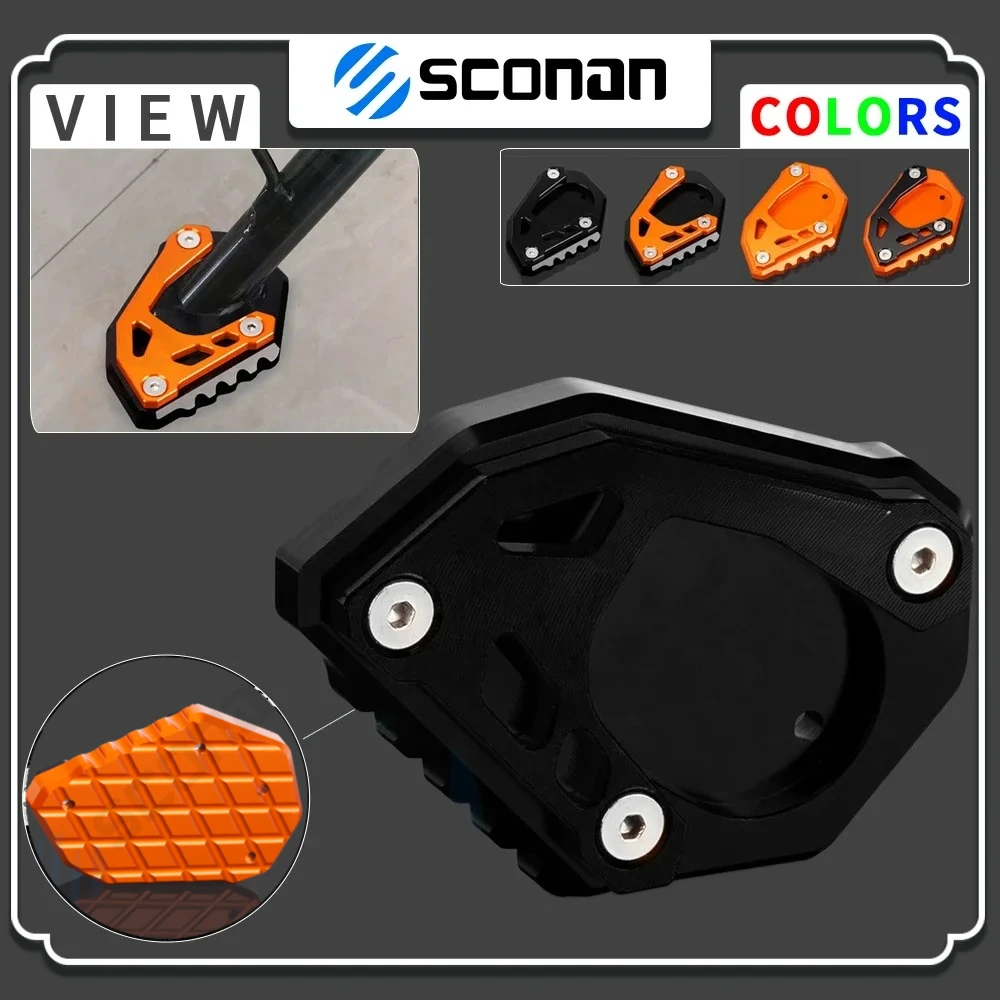 

Motorcycle Accessories CNC Aluminum Kickstand Side Stand Extension Enlarger Pad For 1290 Superadv 1290 Super Adventure /R/S/T