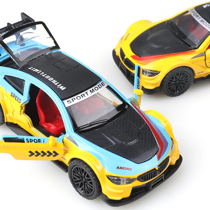 Three Door Exquisite Gift Alloy Sports Car Boy Racing Model CHILDREN\'S Rebound Toy 1:36