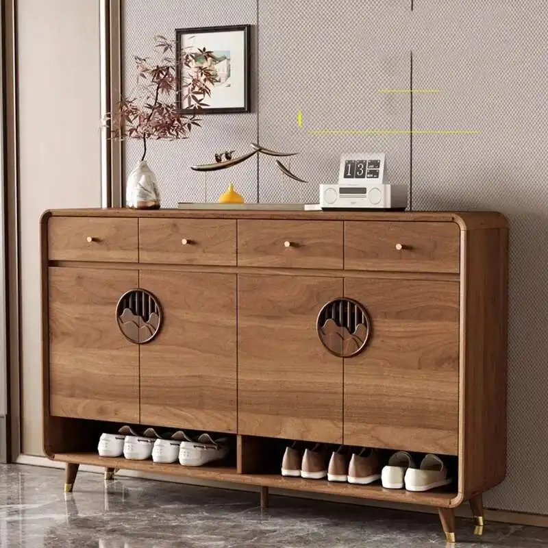 

Solid Wood Storage Shoe Hanger Modern Simple Square European Shoe Hanger Living Room Nordic Sillas Para Sala De Estar Furniture